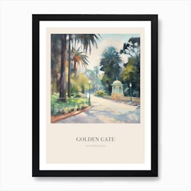 Golden Gate Park San Francisco 2 Vintage Cezanne Inspired Poster Art Print