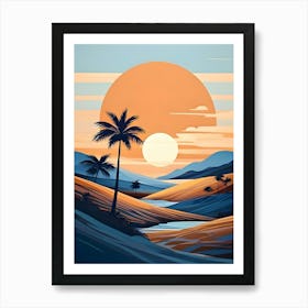 Sunset In The Desert 28 Art Print