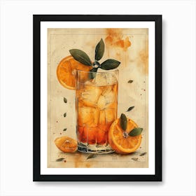 Aperol Spritz Orange 110 Art Print