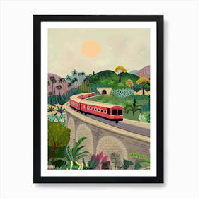 Sri Lanka Railway Art Print