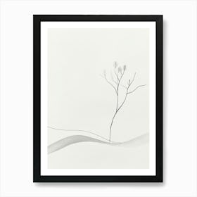 Tree In The Snow 3 Art Print