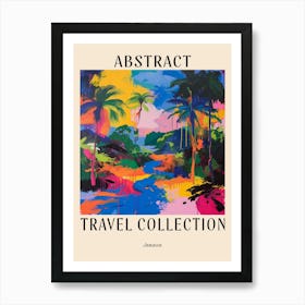 Abstract Travel Collection Poster Jamaica 2 Art Print