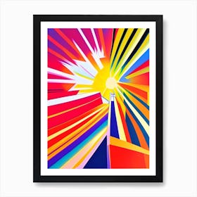 Solar Flare Abstract Modern Pop Space Art Print