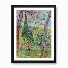 Van Gogh - Parc De L’Hôpital Saint Paul Art Print