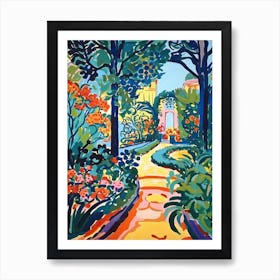 Mirabell Palace Gardens, Austria, Painting 5 Art Print