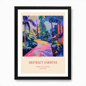 Colourful Gardens Franklin Park Conservatory Usa 2 Red Poster Art Print