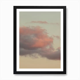 Pastel Colored Cotton Candy Clouds Art Print