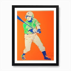 Baseball Pop Art 2 Art Print