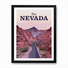 Visit Nevada Art Print