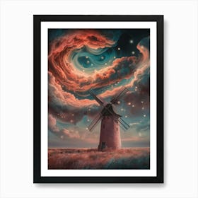 Windmill In The Sky 3 Art Print