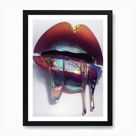 Lovely Dreamy Lips Art Print