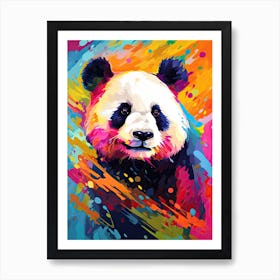 Panda Art In Fauvism Style 4 Art Print