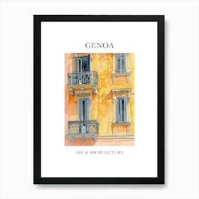 Genoa Travel And Architecture Poster 4 Art Print