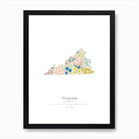 Virginia | Wildflower Mix Art Print