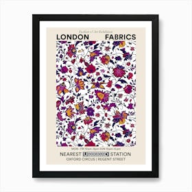 Poster Aster Amaze London Fabrics Floral Pattern 7 Art Print