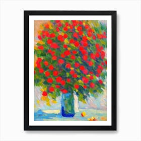 Common Hackberry tree Abstract Block Colour Art Print
