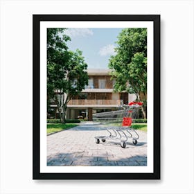 Buyer Shopping Cart Asset Concept Investment Building Purchase House Buy Home Residential (15) Art Print