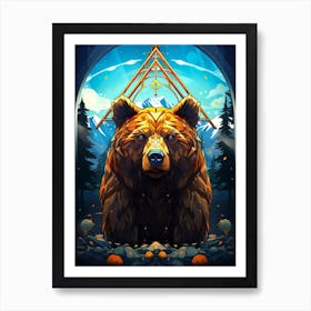 Bear In The Forest Art Print