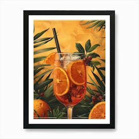 Aperol Spritz Orange 129 Art Print