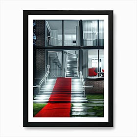 Red Carpet In Front Of House Art Print