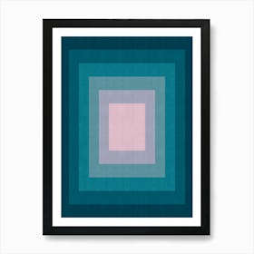 Modern gradient geometry 5 Art Print