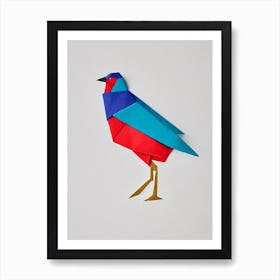 Pheasant Origami Bird Art Print