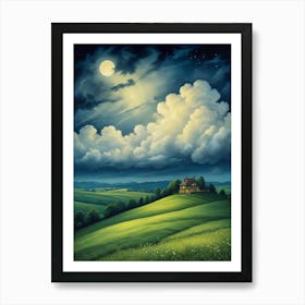 Evening In The Countryside Art Print