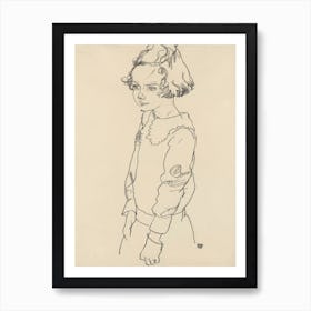 Portrait Of Maria Steiner, Egon Schiele Art Print