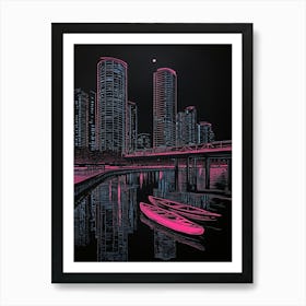 Pink City Art Print