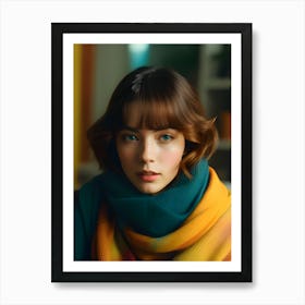 Portrait Of A Young Woman-Reimagined 1 Art Print