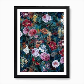 Baroque Flowers Art Print