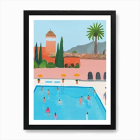 Pool Party Art Print