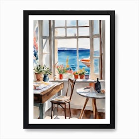 Window To The Sea Art Print