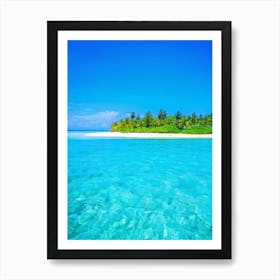 Relax Ocean Plant Idylli Holiday Coastline Beautiful Calm Shore Blue Paradise Sunlight N (30) Art Print