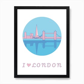 I Love London Art Print