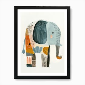 Charming Nursery Kids Animals Elephant 1 Art Print