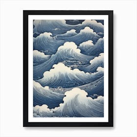 Waves In The Sky Art Print