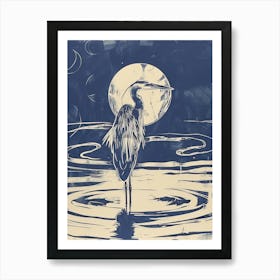 Blue Heron 14 Art Print