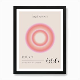 Angel Numbers 666 Art Print