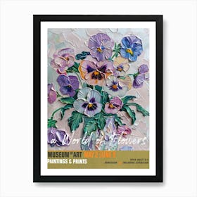 A World Of Flowers, Van Gogh Exhibition Pansies 2 Art Print