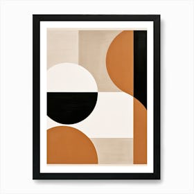 Mid Century Kaleidoscope; Geometric Odyssey Art Print