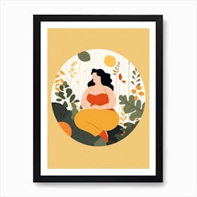 Elegant Body Positivity Icons Art Print