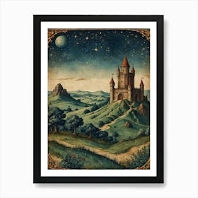 Castle On A Hill Art Print