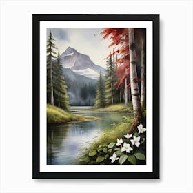 Canada Autumn In The Woods Art Print