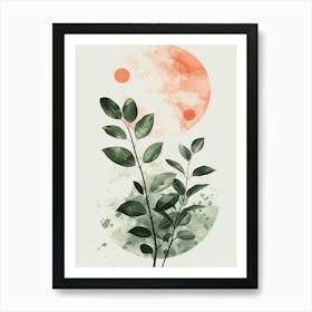 red moon Art Print