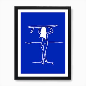 Surfer Girl 1 Art Print