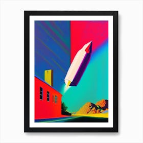 Comet Abstract Modern Pop Space Art Print