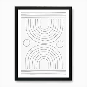 Shapes and Lines - 03 Art Print