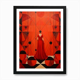 Geometric Pattern Illustration 2 Art Print