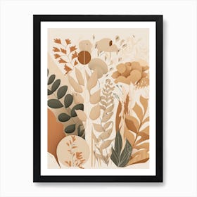 Autumn Leaves Boho Art Print